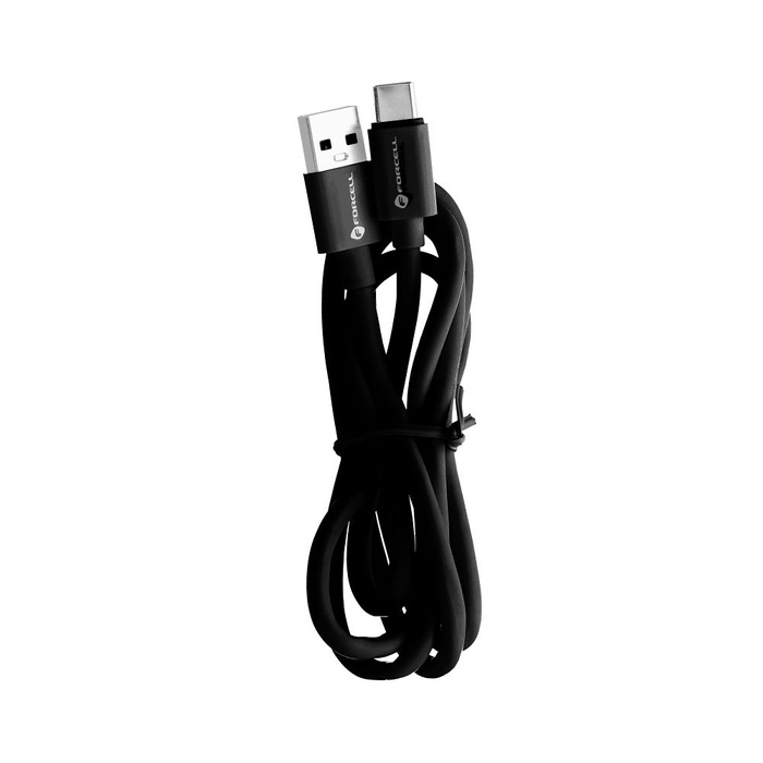 Kabel USB A do USB C Forcell F-Energy QC3.0 3A Tuba 1 m C398 czarny