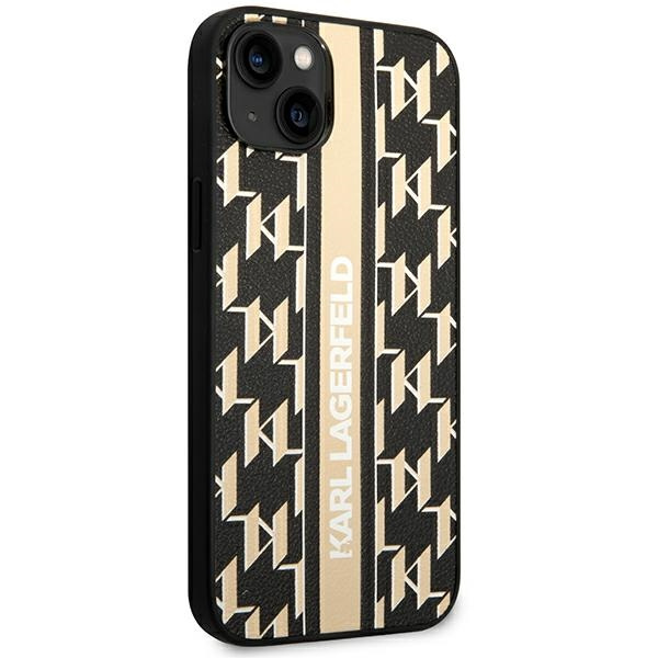 Etui KARL LAGERFELD Apple iPhone 14 Plus Monogram Stripe Brązowy Hardcase