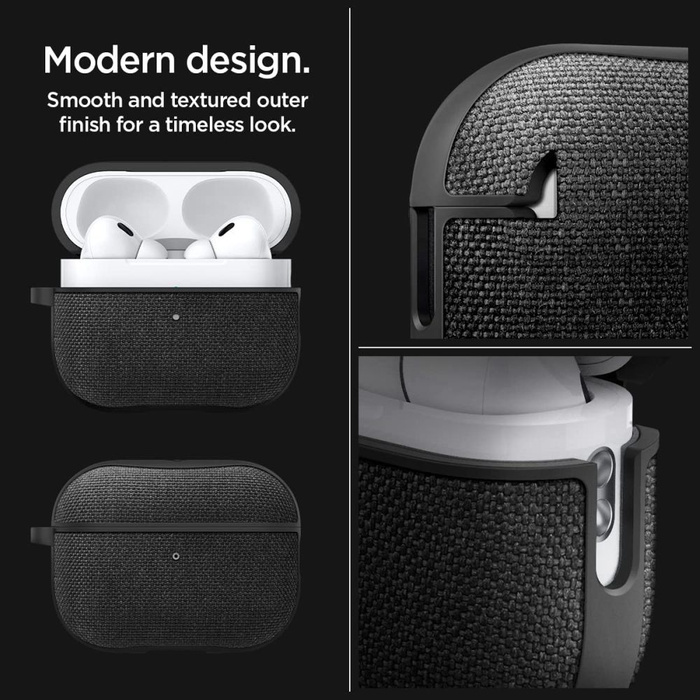 Etui Spigen Urban Fit Apple Airpods Pro 1 / 2 Black Case