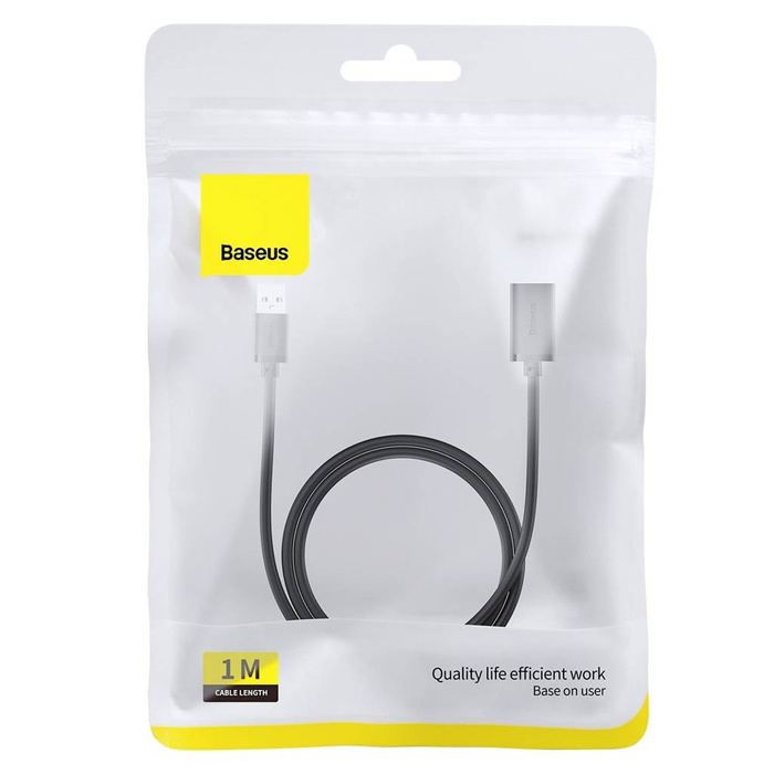 Przedłużacz kabel USB 2.0 1.5m Baseus AirJoy Series - czarny