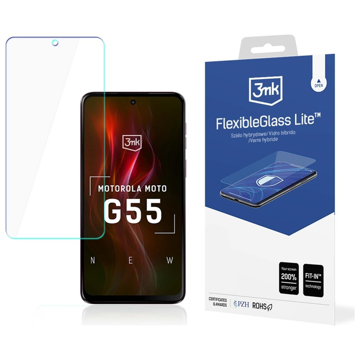 Szkło hybrydowe 3MK Motorola Moto G55 5G FlexibleGlass Lite 