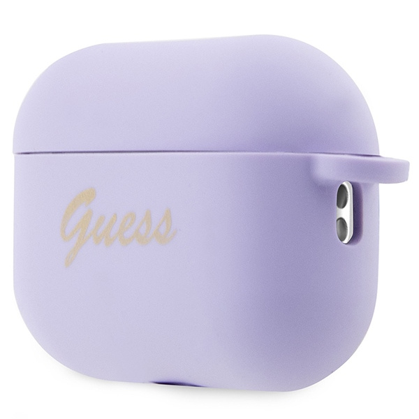 Etui Guess GUAP2LSCHSU AirPods Pro 2 cover purpurowy/purple Silicone Charm Heart Collection Case