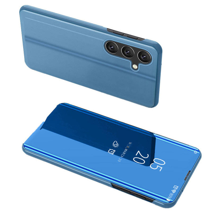 Clear View Case etui Samsung Galaxy A54 5G pokrowiec z klapką niebieskie