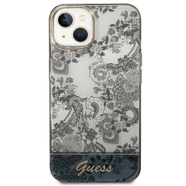 Etui GUESS Apple iPhone 14 Plus Porcelain Collection Szary Hardcase