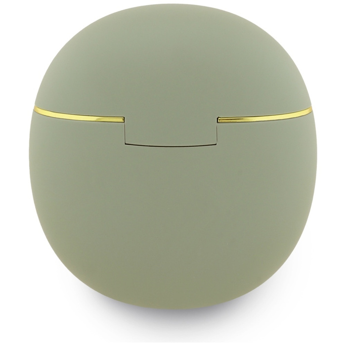 Słuchawki TWS Guess Gold Line Triangle   khaki