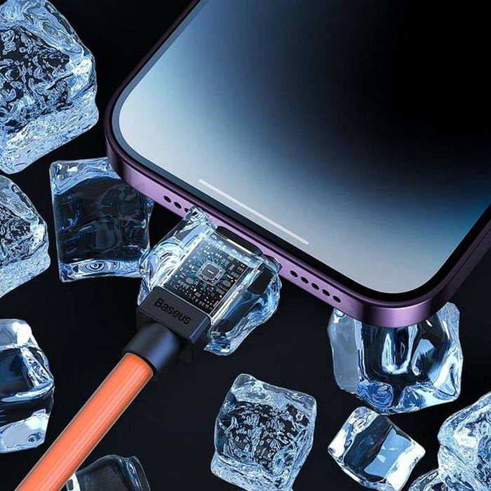 BASEUS kabel USB do Apple Lightning 8-pin CoolPlay 2,4A 2m pomarańczowy CAKW000507