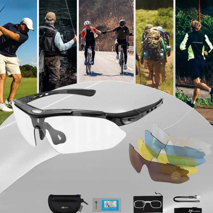 Okulary rowerowe Rockbros 10003 polaryzujące - czarne