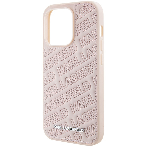 Etui Karl Lagerfeld KLHCP15XPQKPMP iPhone 15 Pro Max 6.7" różowy/pink hardcase Quilted K Pattern Case
