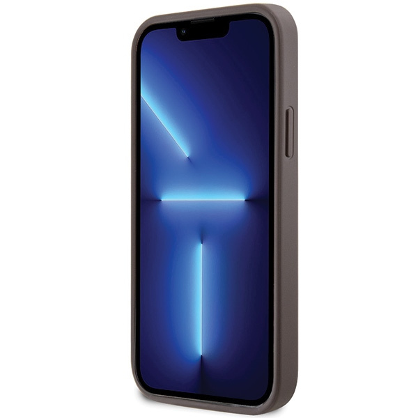 Etui Guess GUHCP12MP4TDSCPW iPhone 12 / 12 Pro 6.1" brązowy/brown hardcase Crossbody 4G Metal Logo Case