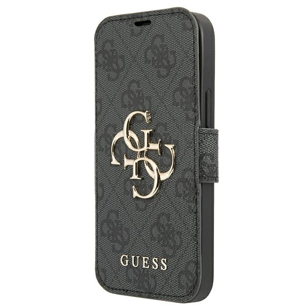 Etui GUESS Apple iPhone 13 Pro Max Book 4G Big Metal Logo Szary Case
