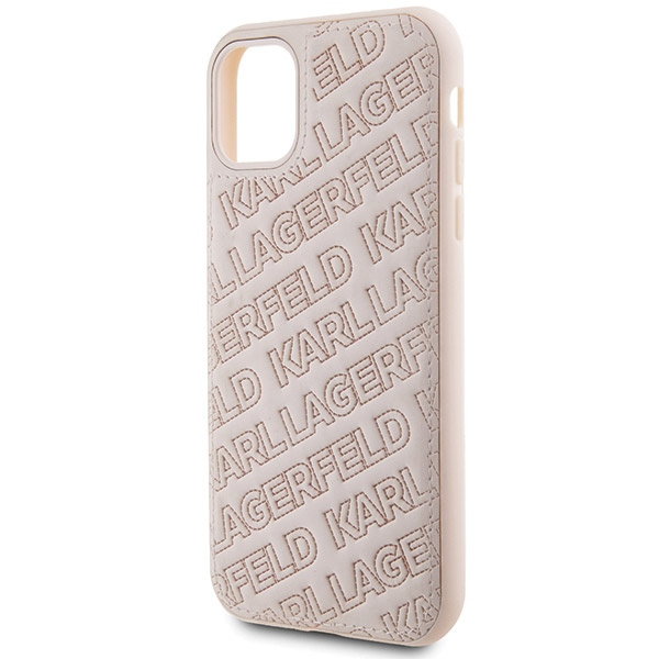 Etui Karl Lagerfeld KLHCN61PQKPMP iPhone 11 / Xr 6.1" różowy/pink hardcase Quilted K Pattern Case