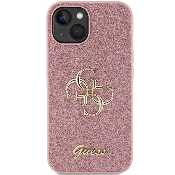 Etui Guess GUHCP15MHG4SGP iPhone 15 Plus 6.7" różowy/pink hardcase Glitter Script Big 4G Case