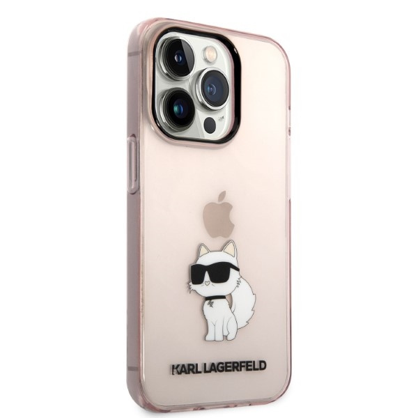 Etui KARL LAGERFELD Apple iPhone 14 Pro Max Ikonik Choupette Różowy Hardcase