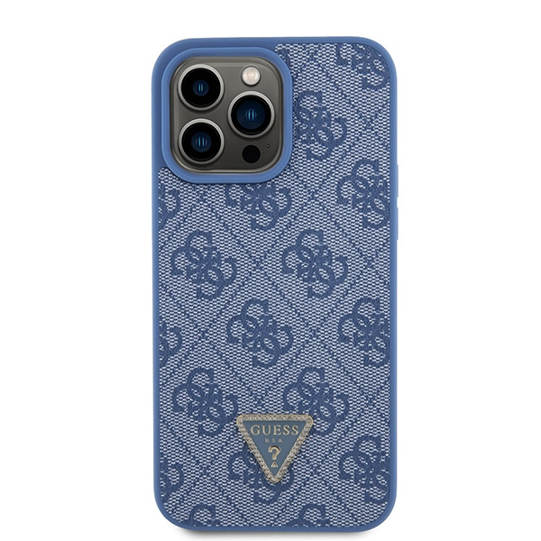 Etui Guess GUHCP15XP4TDPB iPhone 15 Pro Max 6.7" niebieski/blue hardcase Leather 4G Triangle Strass Case