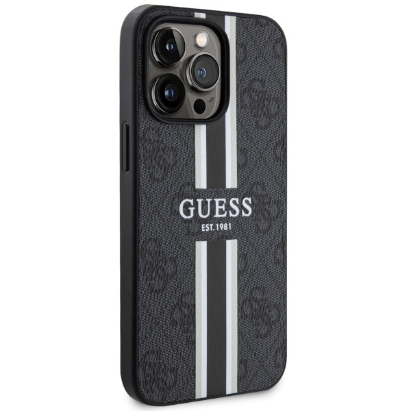 Etui Guess GUHMP13XP4RPSK iPhone 13 Pro Max 6,7" czarny/black hardcase 4G Printed Stripes MagSafe Case