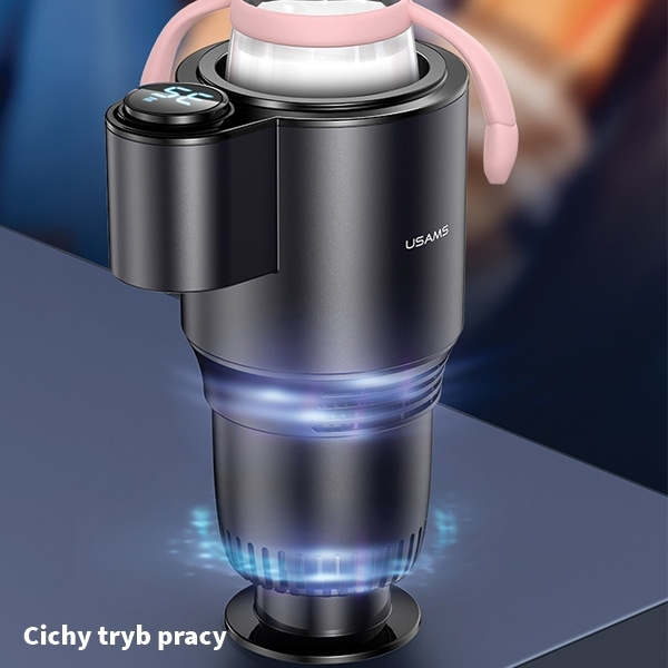 Samochodowy Podgrzewacz Schładzacz USAMS Do Napojów Czarny