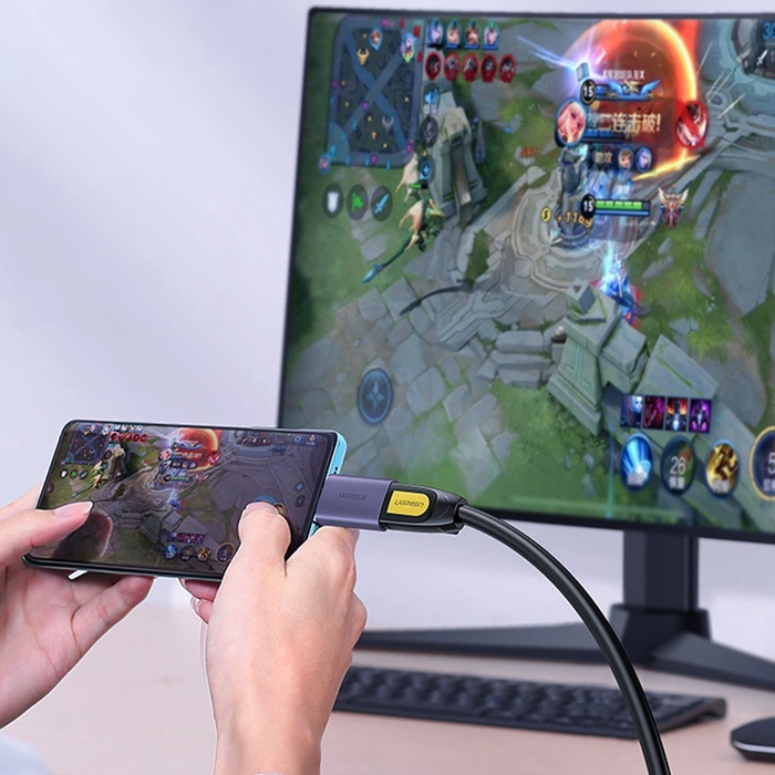 Ugreen przejściówka adapter USB Typ C - HDMI 4K@60 Hz szary (US320 70450)