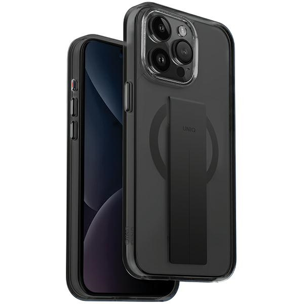 Etui UNIQ etui Heldro Mag iPhone 15 Pro Max 6.7" Magclick Charging czarny/vapour smoke Case