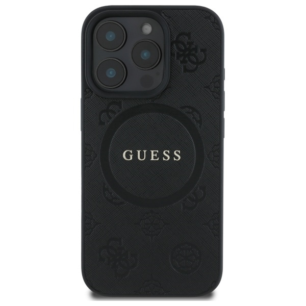 Etui Guess iPhone 16 Pro Max 6,9" czarny/black HC MagSafe Safiano Peony Classic Logo
