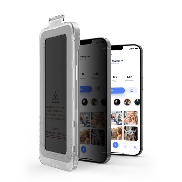 SZKŁO PRYWATYZUJĄCE TECH-PROTECT IPHONE 12 / 12 PRO QUICK SET SPY+ 2-PACK  PRIVACY