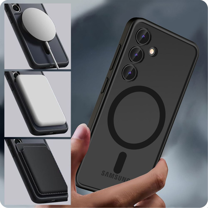 Etui Tech-protect Magmat Magsafe Samsung Galaxy S24+ Plus Matte Black Case