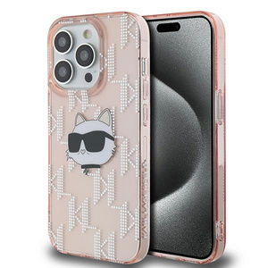 Karl Lagerfeld KLHCP13LHKLPCHP iPhone 13 Pro / 13 6.1" różowy/pink hardcase IML Choupette Head & Monogram