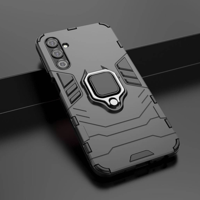 Etui Ring Armor etui do Samsung Galaxy A24 4G pancerny pokrowiec uchwyt magnetyczny ring czarne Case
