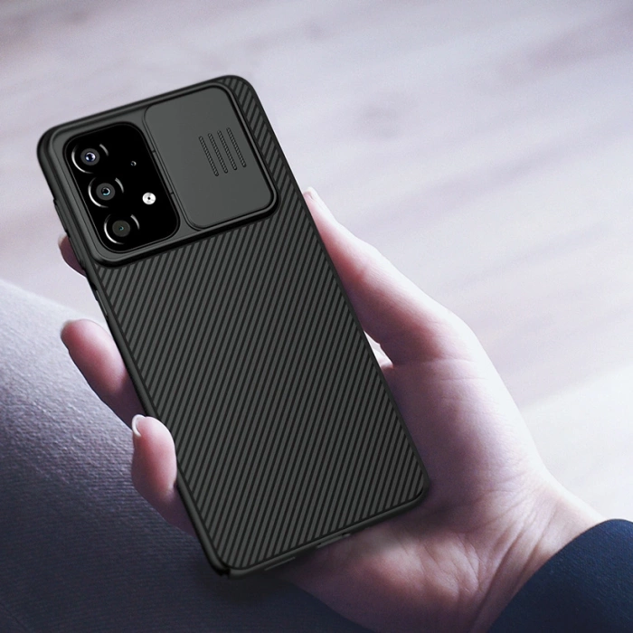 Nillkin CamShield Case etui pokrowiec osłona na aparat kamerę Samsung Galaxy A33 5G niebieski