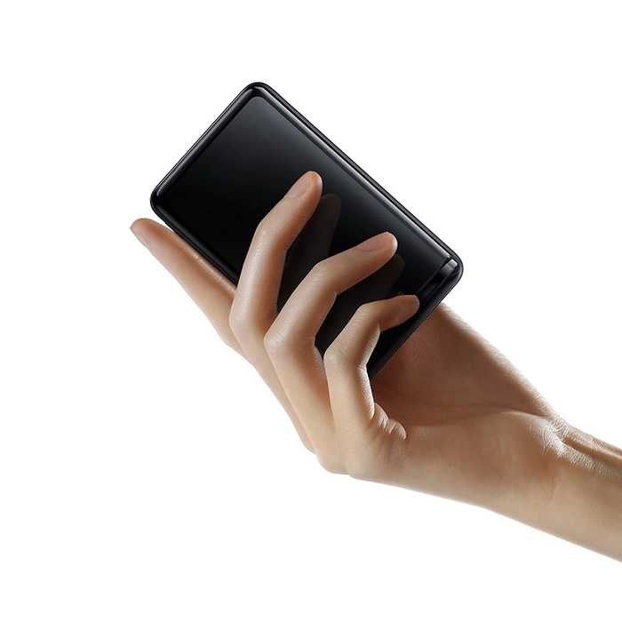 Powerbank Baseus Magnetic Bracket 10000mAh 20W z MagSafe - ciemnoniebieski + kabel USB-C 60W 0.5m