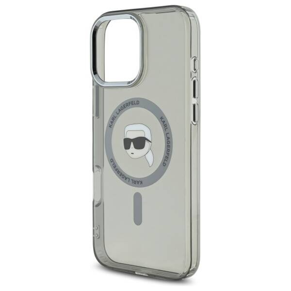 Etui Karl Lagerfeld iPhone 16 Pro Max 6.9" czarny/black hardcase IML Metal Karl Head MagSafe