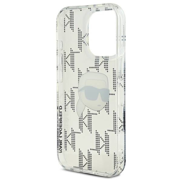 Etui Karl Lagerfeld iPhone 16 Pro Max 6.9" przezroczysty/transparent hardcase IML Karl Head Electroplated