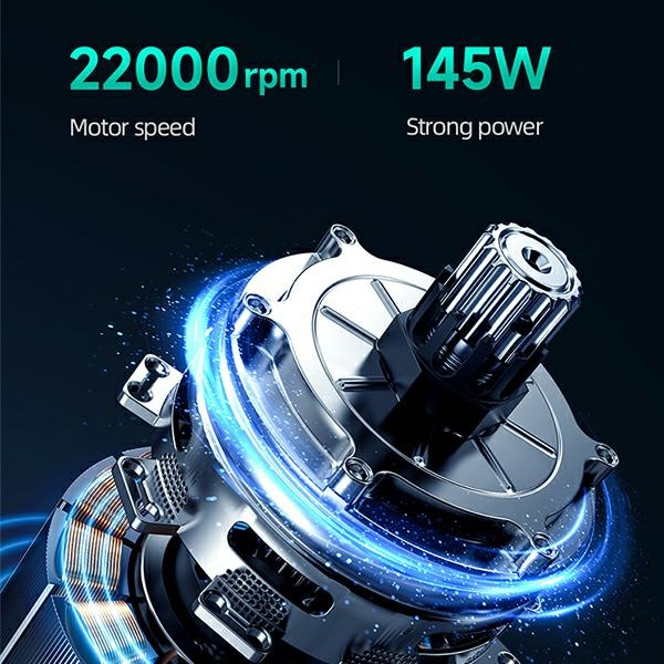 USAMS Myjka ciśnieniowa 5000 mAh + wąż ogrodowy 5m czarny/black BXXCQ01 (US-ZB252)