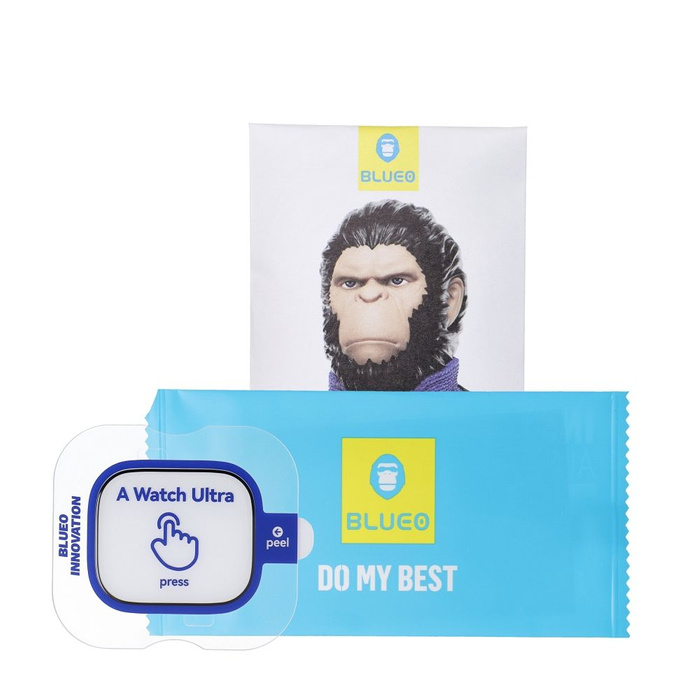 Szkło Hartowane 5D Mr. Monkey Glass - do Apple Watch Ultra / Ultra 2 czarny (Strong HD)