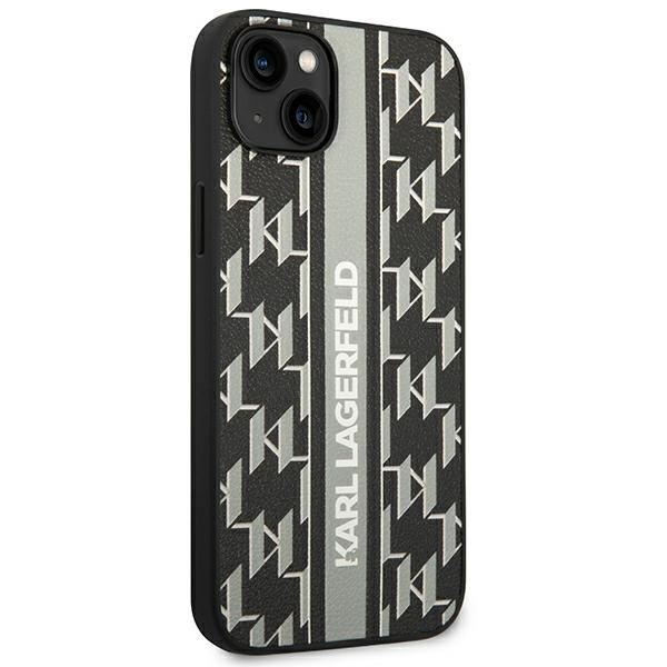 Etui KARL LAGERFELD Apple iPhone 14 Plus Monogram Stripe Szary Hardcase