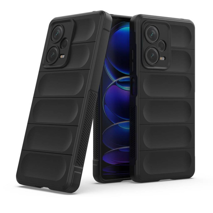Etui Magic Shield Case etui do Xiaomi Redmi Note 12 Pro+ elastyczny pancerny pokrowiec czarne Case