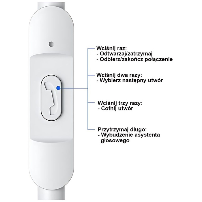 USAMS Słuchawki stereo EP-47 3.5mm czarny/black 1,2m HSEP4701 (US-SJ594)