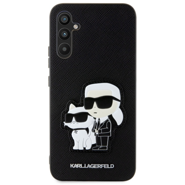 Karl Lagerfeld KLHCA54SANKCPK A54 5G A546 hardcase czarny/black Saffiano Karl & Choupette