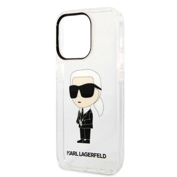 Etui KARL LAGERFELD Apple iPhone 14 Pro Max Ikonik Karl Lagerfeld Bezbarwny Hardcase