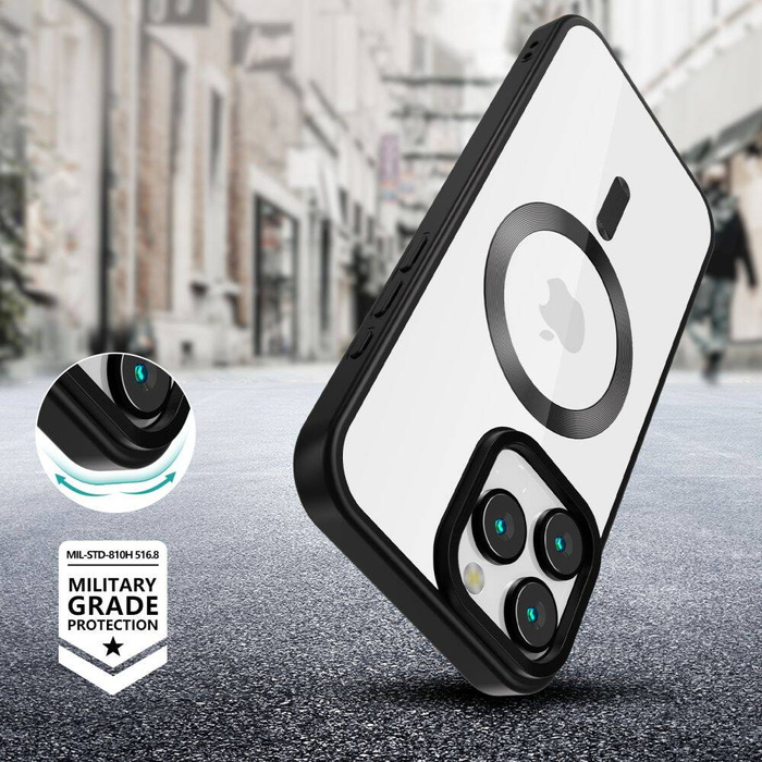 ETUI TECH-PROTECT MAGFLEX MAGSAFE IPHONE 16 PRO MAX SATIN BLACK