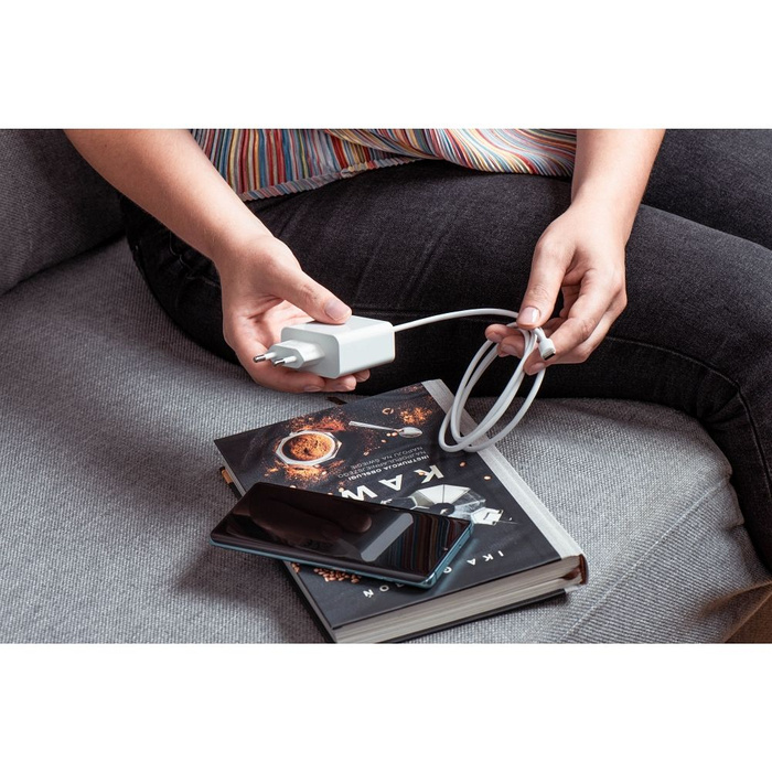 FORCELL F-ENERGY TFK-TC-45WPD ładowarka sieciowa Typ C PD QC4.0 3A 45W biała