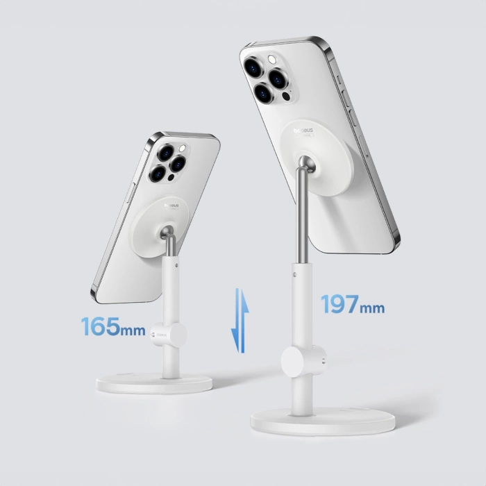 Magnetyczny uchwyt na telefon Baseus MagPro (biały)