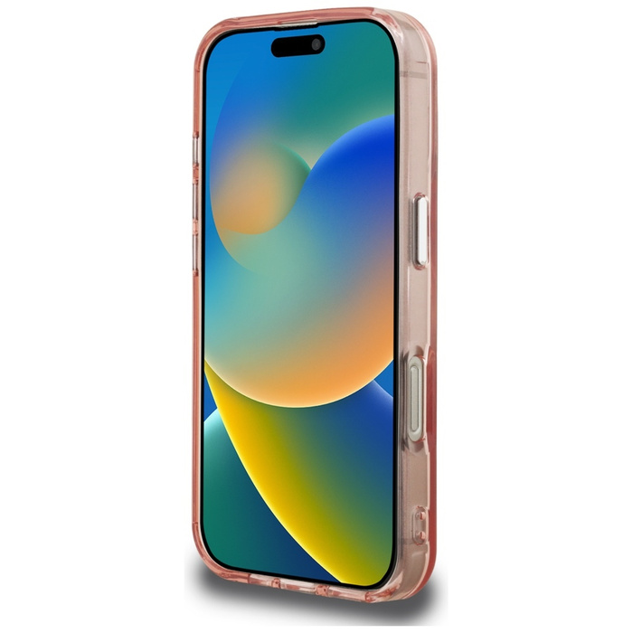 Etui Karl Lagerfeld IML Aquarelle        Choupette & Logo do iPhone 16 Pro Max różowy