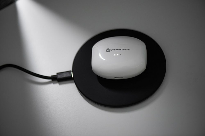 Słuchawki bezprzewodowe douszne Forcell F-Audio TWS Clear Sound białe