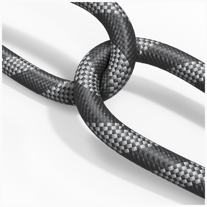 Smycz do telefonu z kablem do ładowania  Usams SJ745 60W USB-C do USB-C 1.2m niebieski