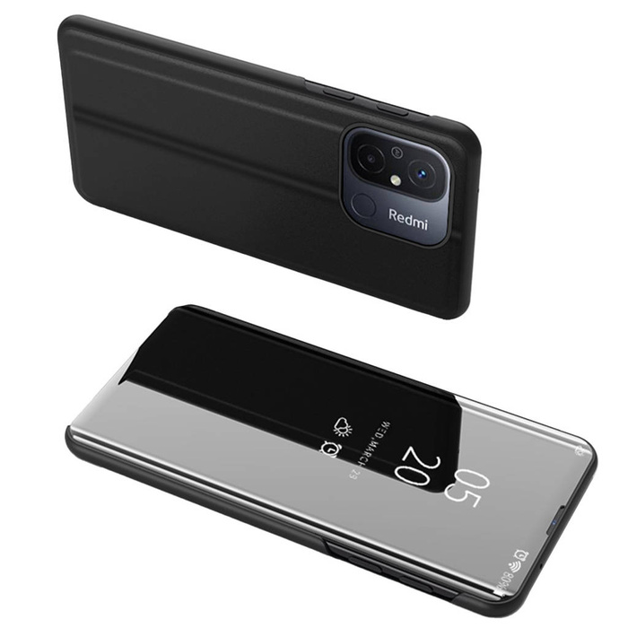 Etui Clear View Case etui do Xiaomi Redmi 11A / Poco C55 / Redmi 12C pokrowiec z klapką czarne Case