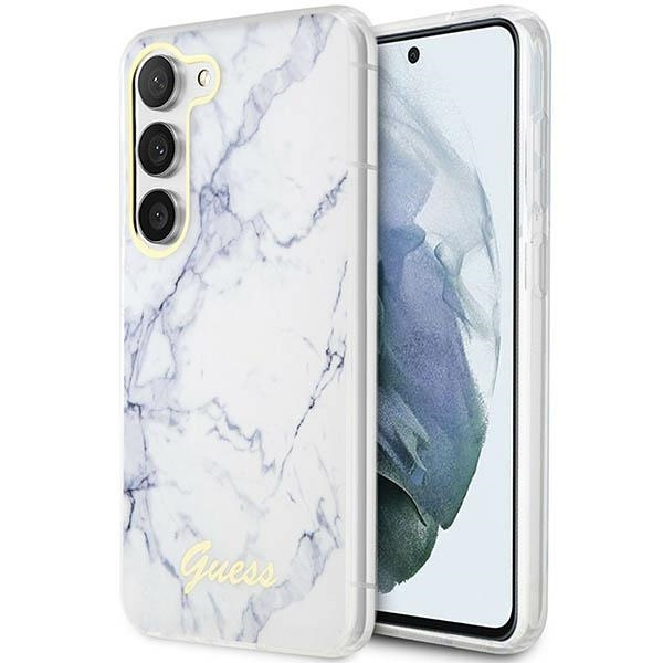 Etui Guess Guhcs23spcumah S23 S911 Biały/white Hardcase Marble Case
