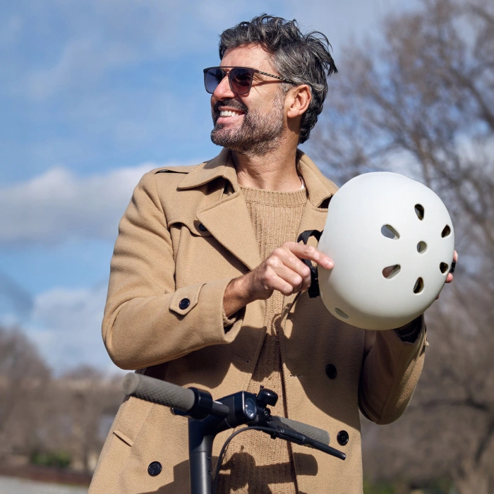 Kask rowerowy BMX/hulajnoga Wozinsky lekki M - biały