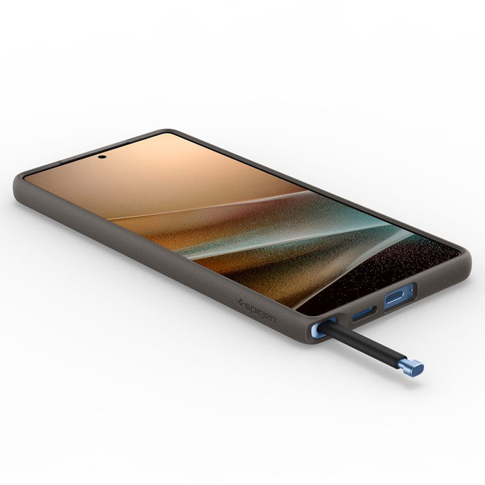 ETUI SPIGEN NANO POP MAG MAGSAFE SAMSUNG GALAXY S25 ULTRA PAPAYA GREY