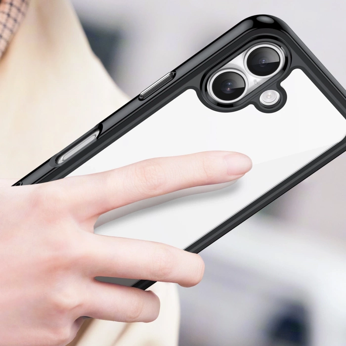 Etui Outer Space iPhone 17 Czarne Przezroczyste