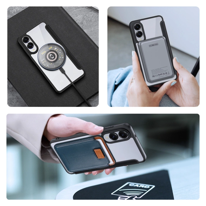 Etui Dux Ducis Skin X Pro z MagSafe na Samsung Galaxy S25 Edge - czarne